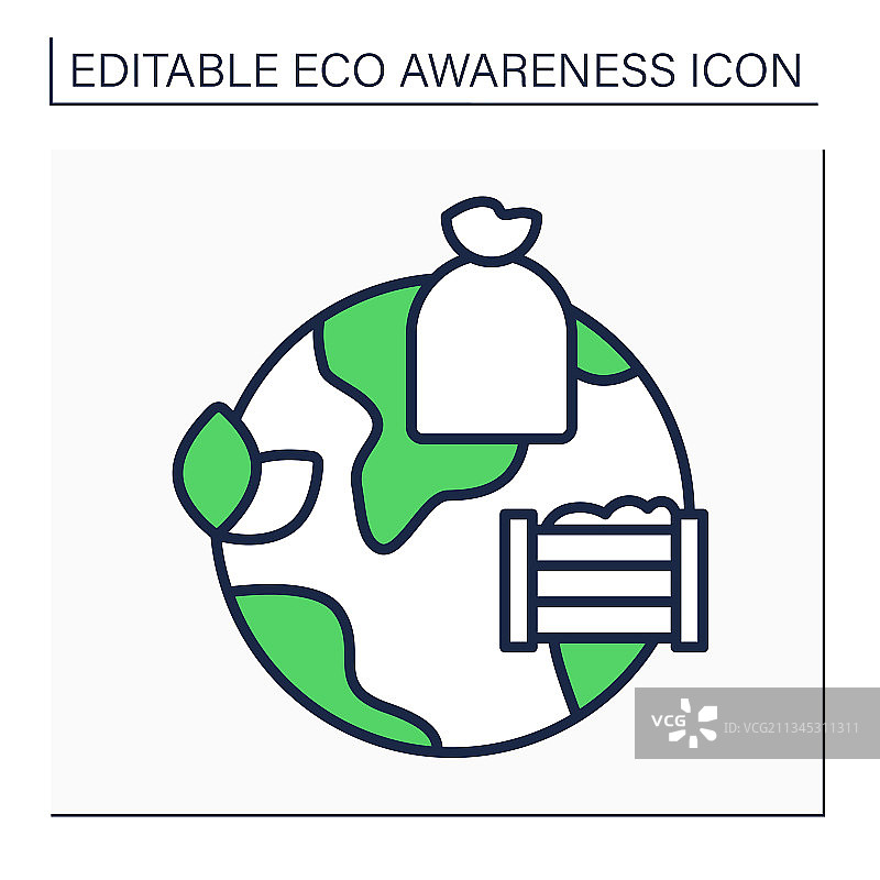 堆肥线条图标图片素材