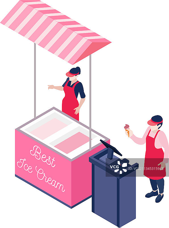冰淇淋摊位图片素材