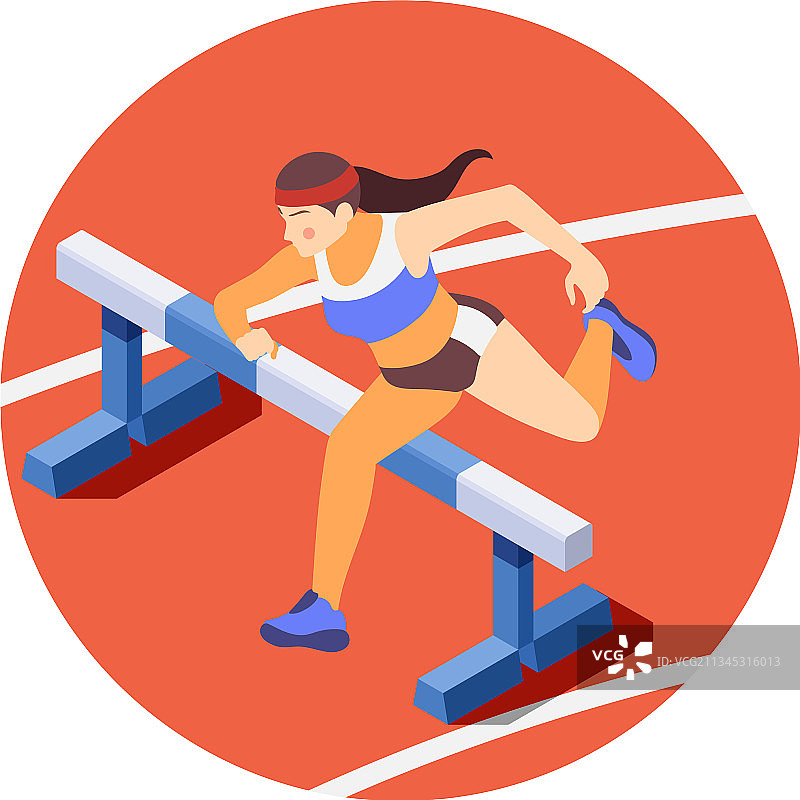 跨栏等距组合图片素材