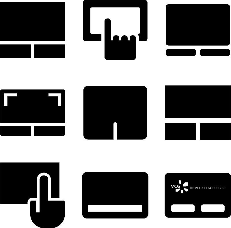 触摸板图标合集图片素材