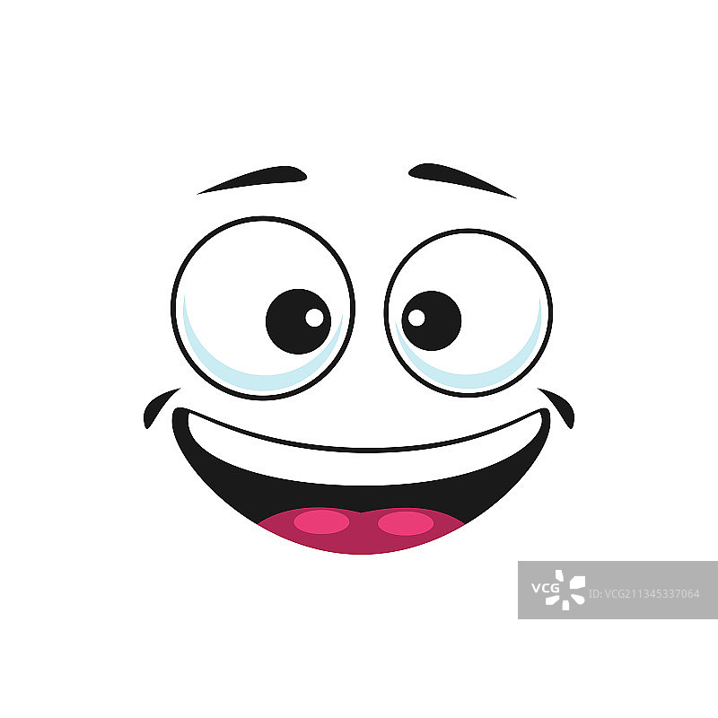 张嘴微笑的表情符号图片素材