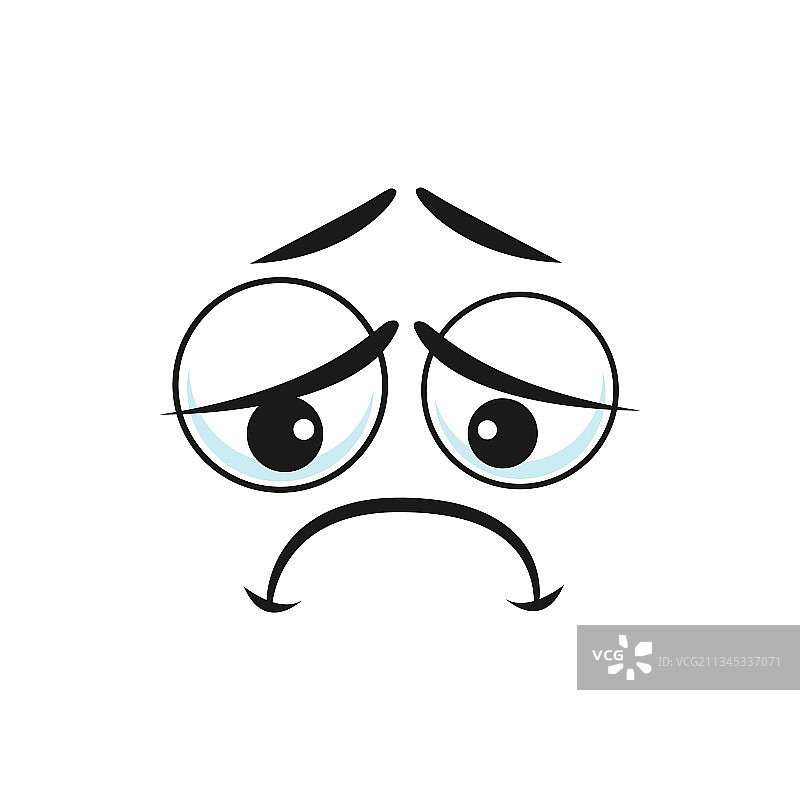 悲伤表情符号图片素材