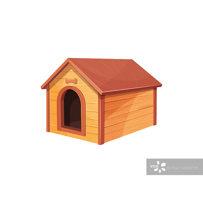 孤立的狗屋建筑图标图片素材