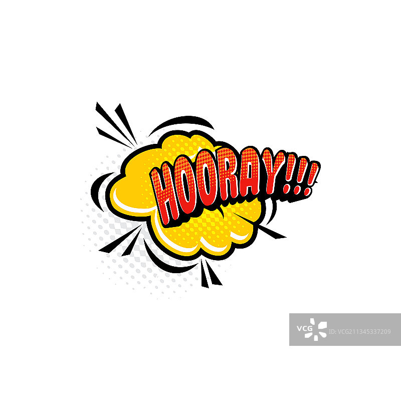 波普艺术云朵漫画聊天气泡图片素材