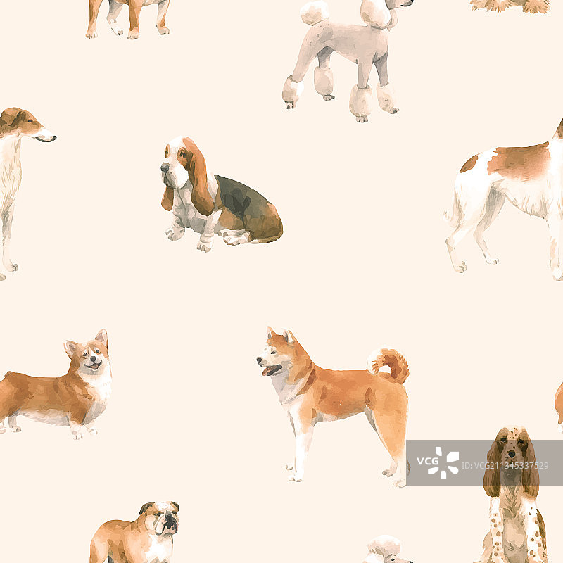 可爱的精美无缝图案图片素材