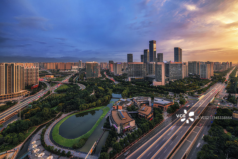 城市发展（西安高新区）图片素材