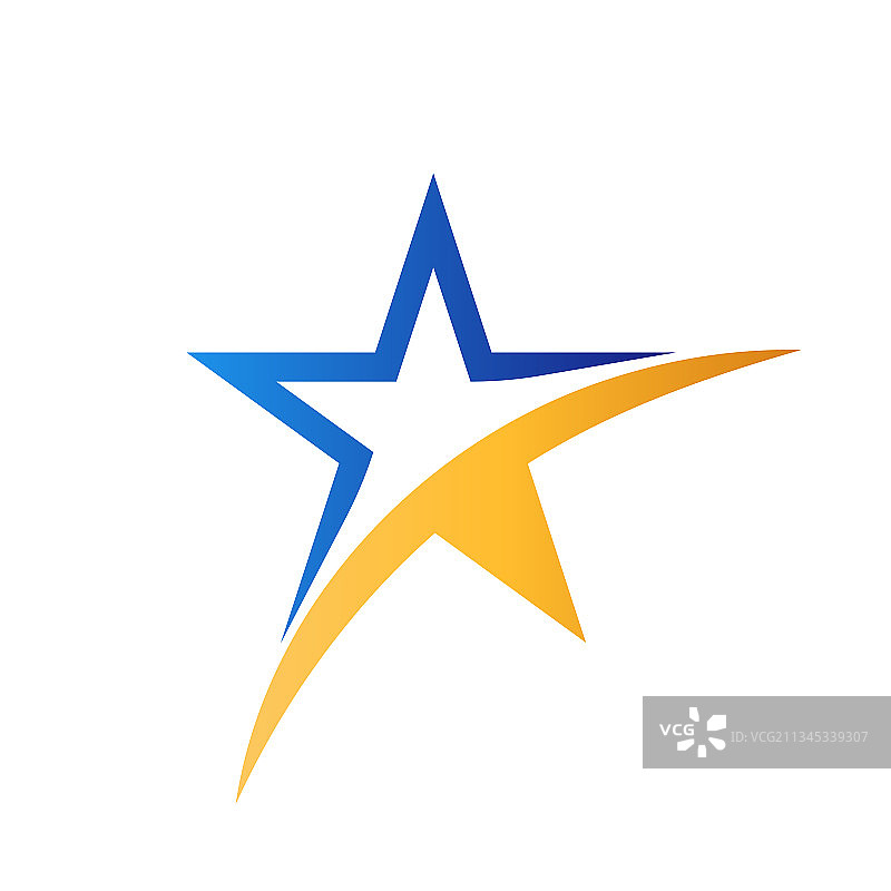 抽象星星标志图标设计模板图片素材