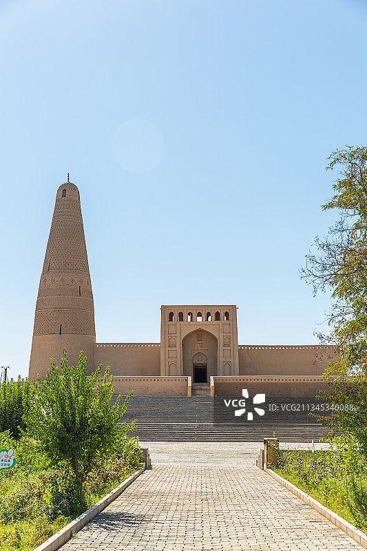 新疆吐鲁番地区苏公塔景区风光图片素材