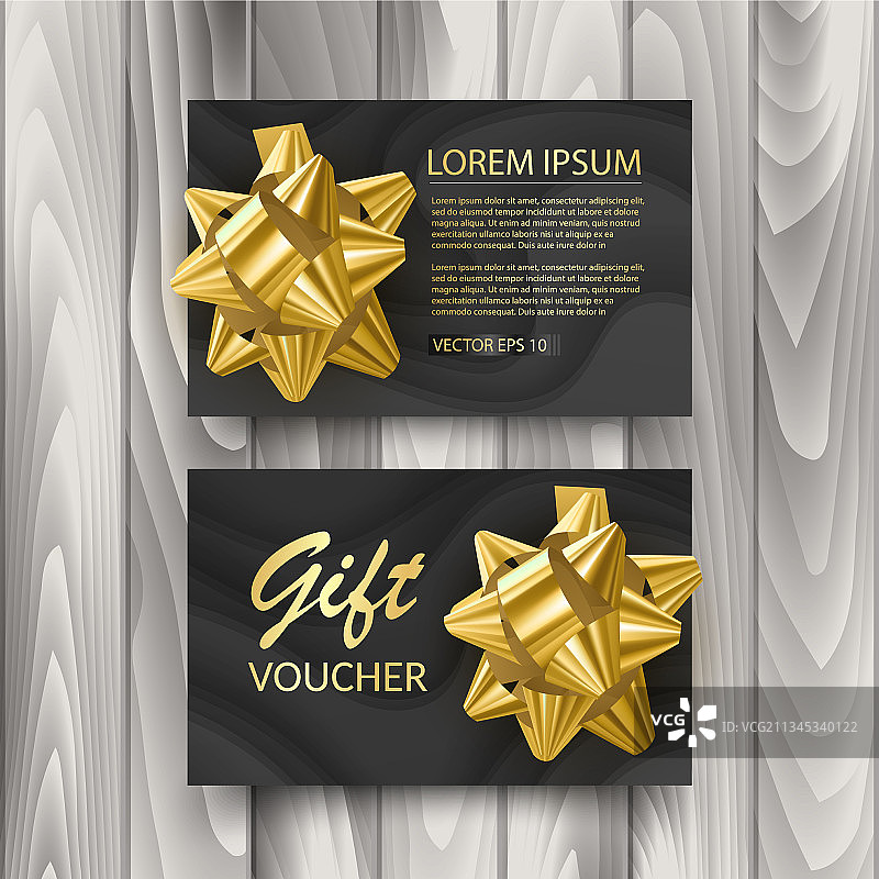 礼品券卡片广告模板套装图片素材