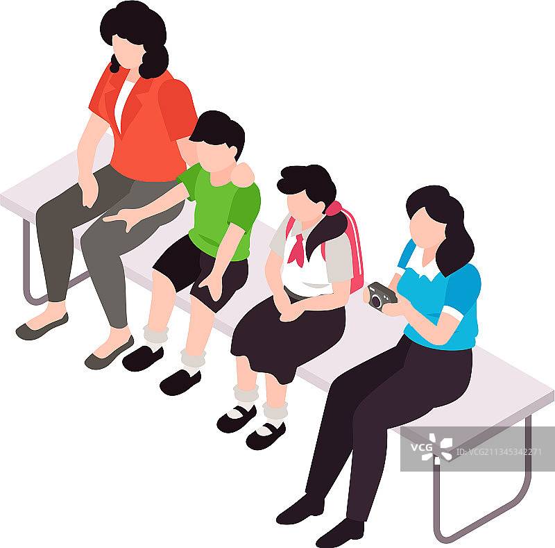 2.5D观众图标图片素材