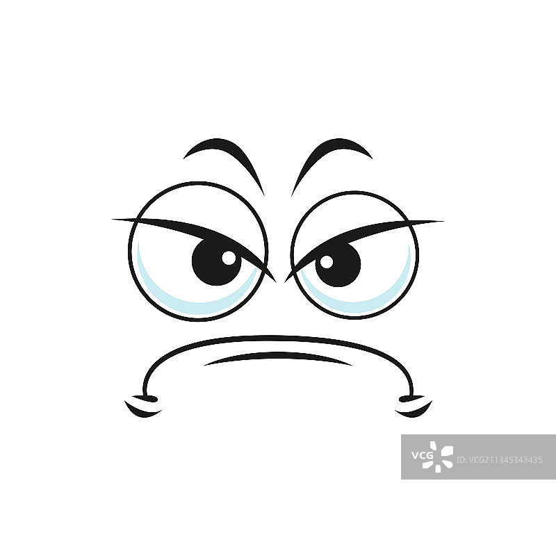 沮丧的表情符号悲伤的脸不悦的脸图片素材