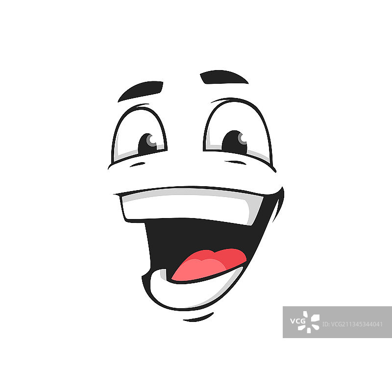 卡通脸快乐表情符号大笑图片素材