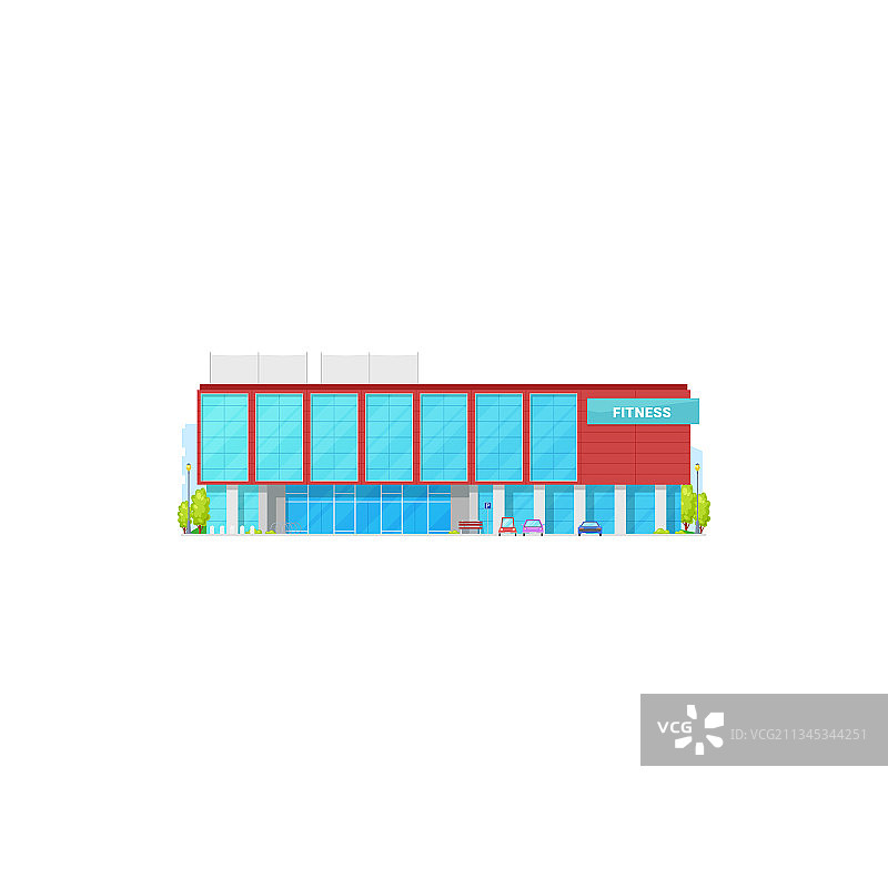 健身中心体育俱乐部建筑图片素材