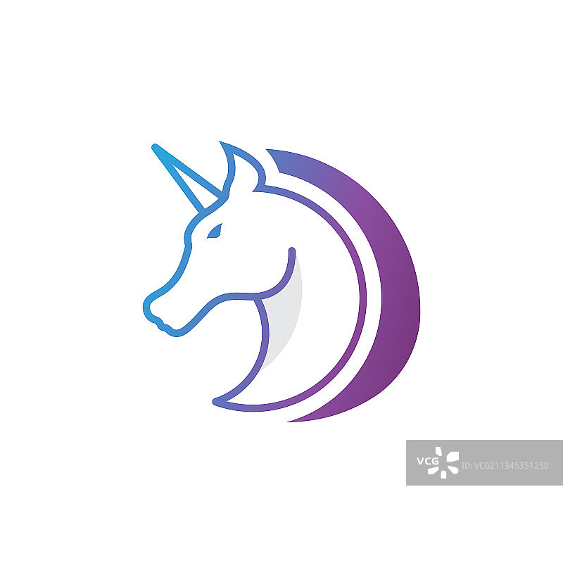 独角兽标志图标图片素材