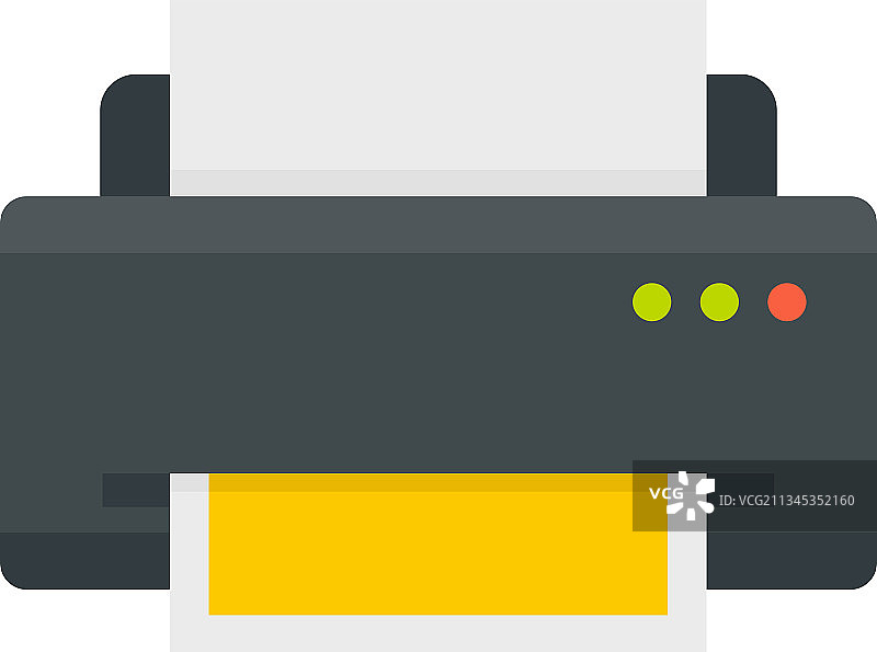 家居打印机扁平图标图片素材