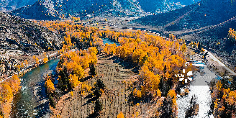 北疆|可可托海国家地址公园图片素材