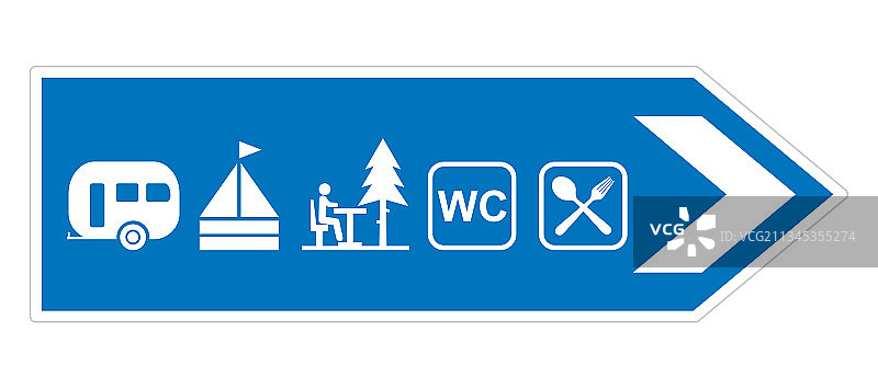 露营地标志箭头图片素材