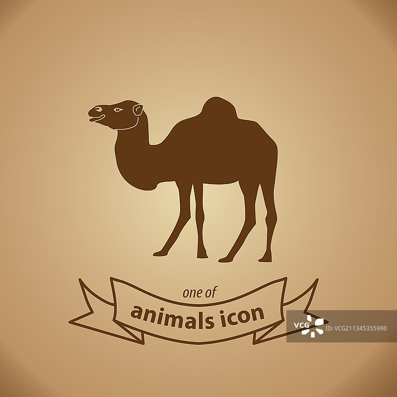 骆驼标志简约图标图片素材
