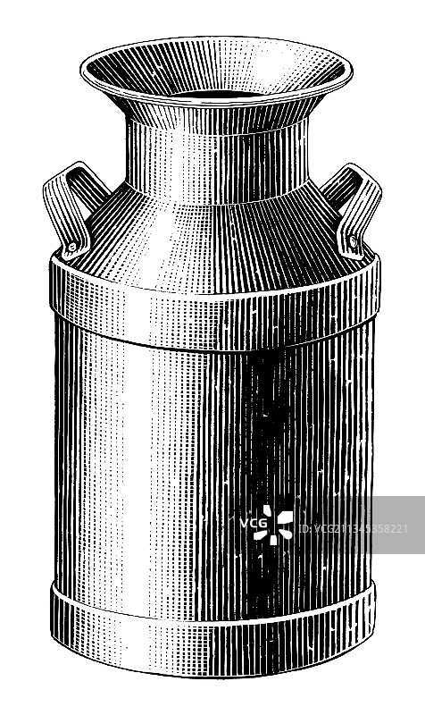 白色背景上的牛奶绘画图片素材