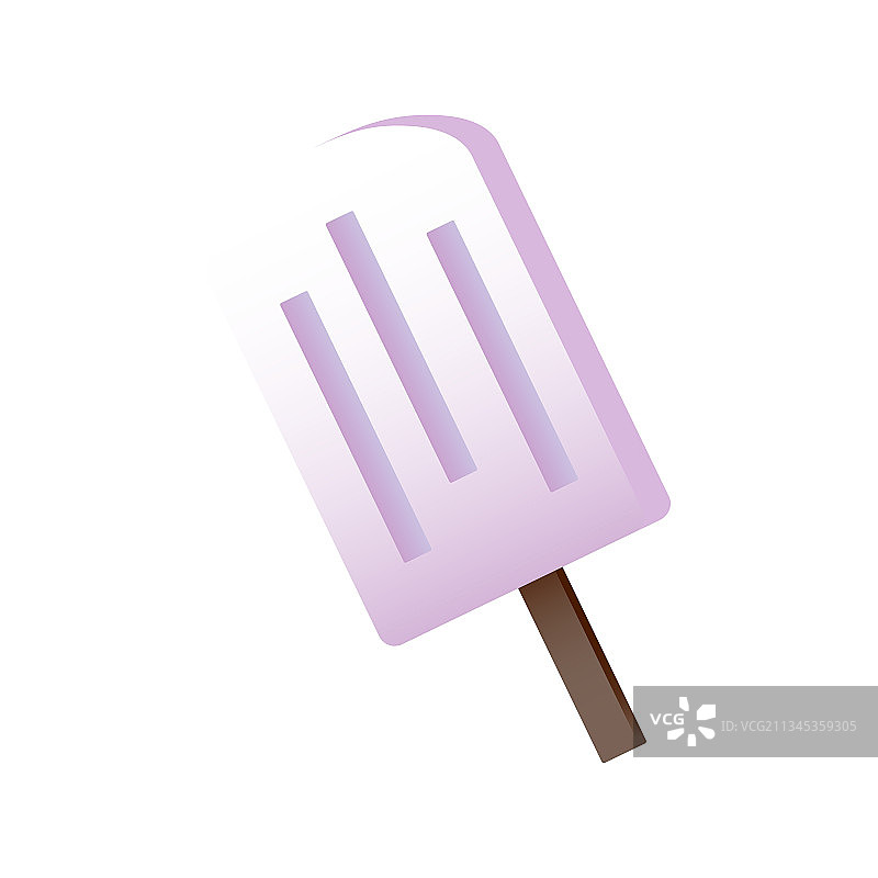 白色背景上的逼真冰淇淋图片素材