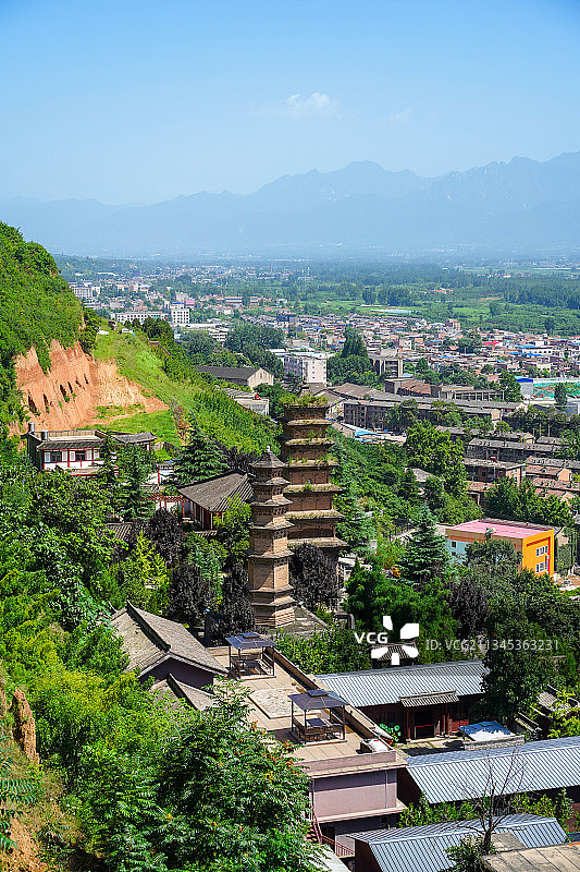 华严寺+陕西省西安市长安区华严寺图片素材