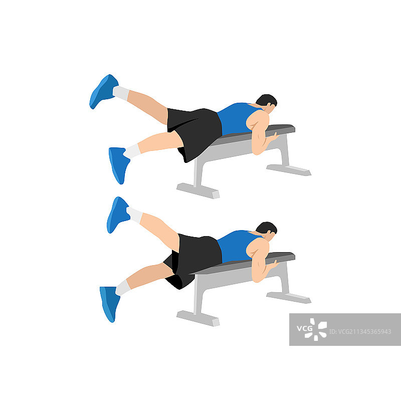 男人平板做交替踢腿运动图片素材