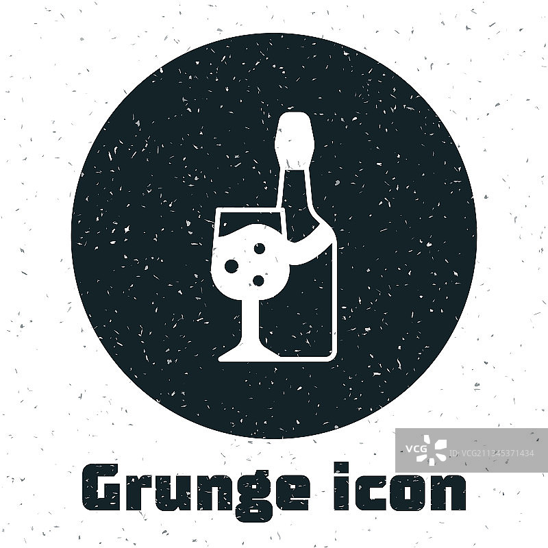 香槟酒瓶和玻璃图标图片素材