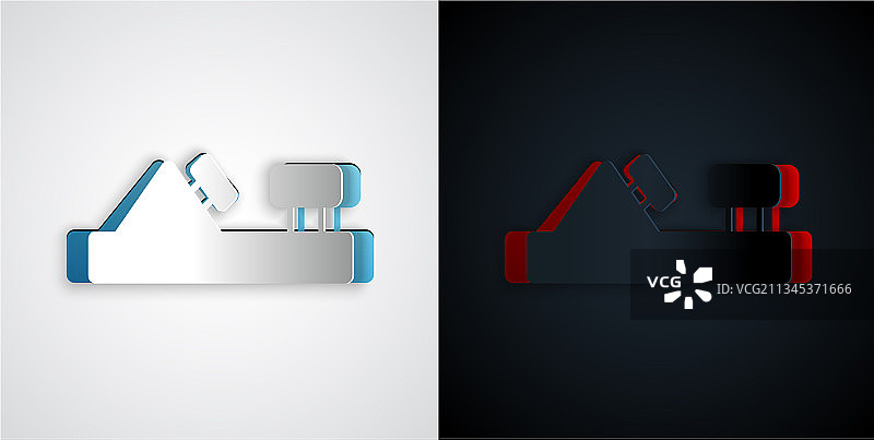 木工用剪纸风格木刨工具图片素材