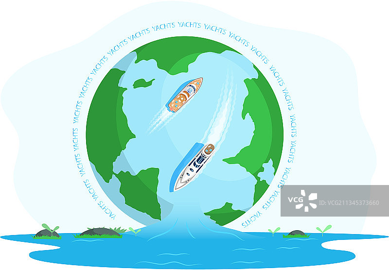 海上航运的游艇海运船只图片素材