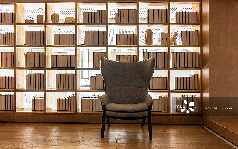 空荡荡的阅览室图片素材