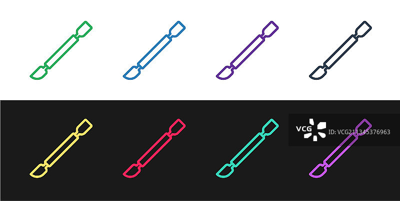 角质层修剪器图标线条组合图片素材