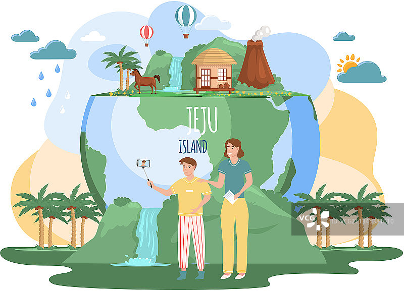 欢迎来到济州岛趣味之旅图片素材