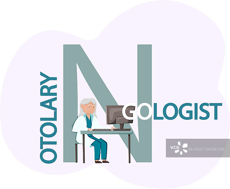 耳科医生与病人图片素材