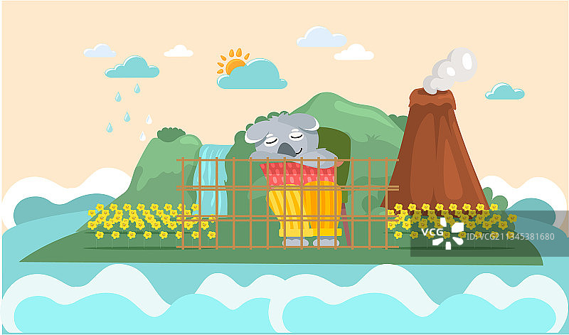 在美丽的绿色公园旅行图片素材