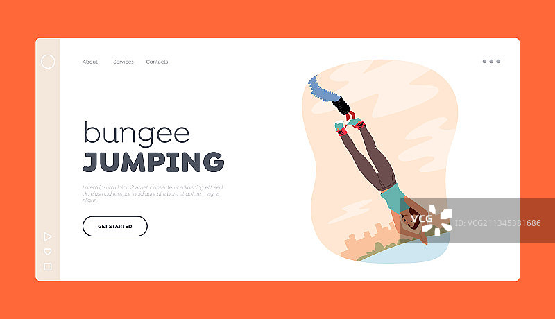 极限运动和休闲活动引导页图片素材
