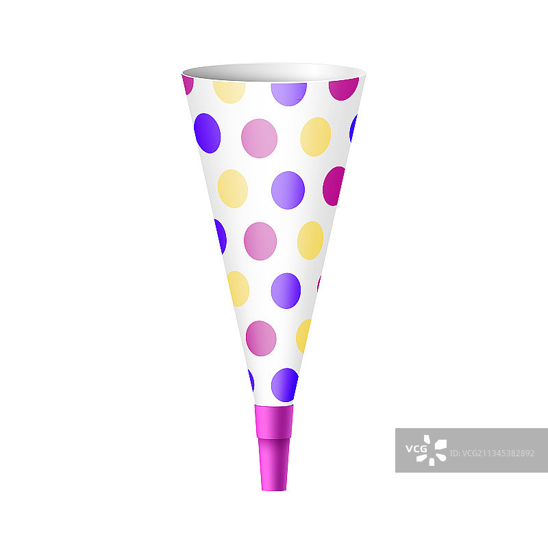 彩色纸锥派对喇叭图片素材