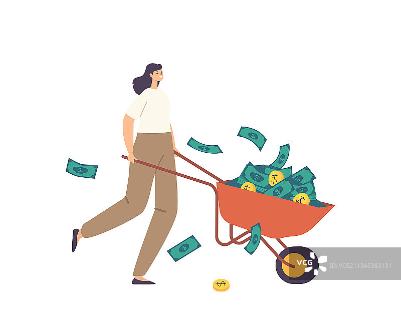 富有的女商人图片素材