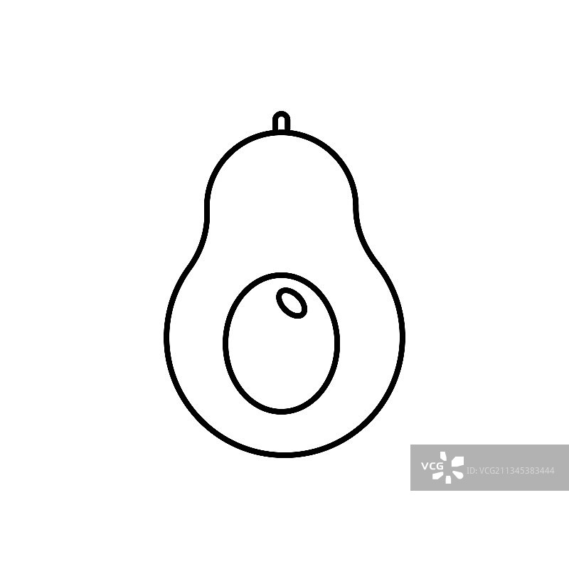 牛油果水果图标图片素材