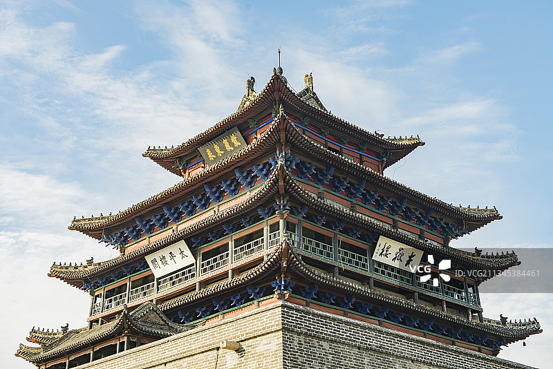 2017-10-05中国，山东省，聊城市，光岳楼图片素材