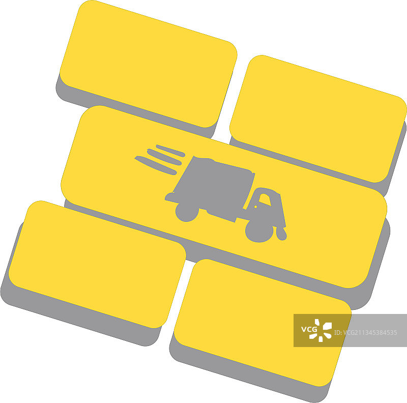 在线购物包裹配送设计图片素材