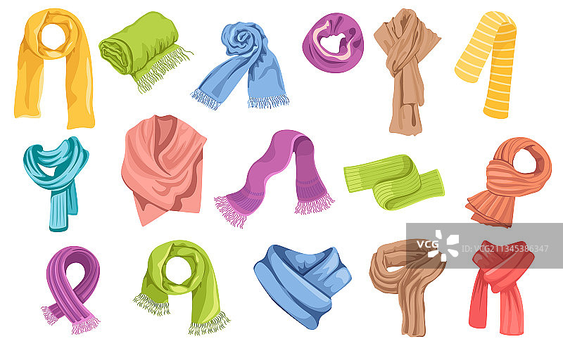 男女士方巾套装图片素材