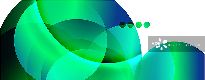 流体梯度旋转和圆圈明亮的颜色图片素材