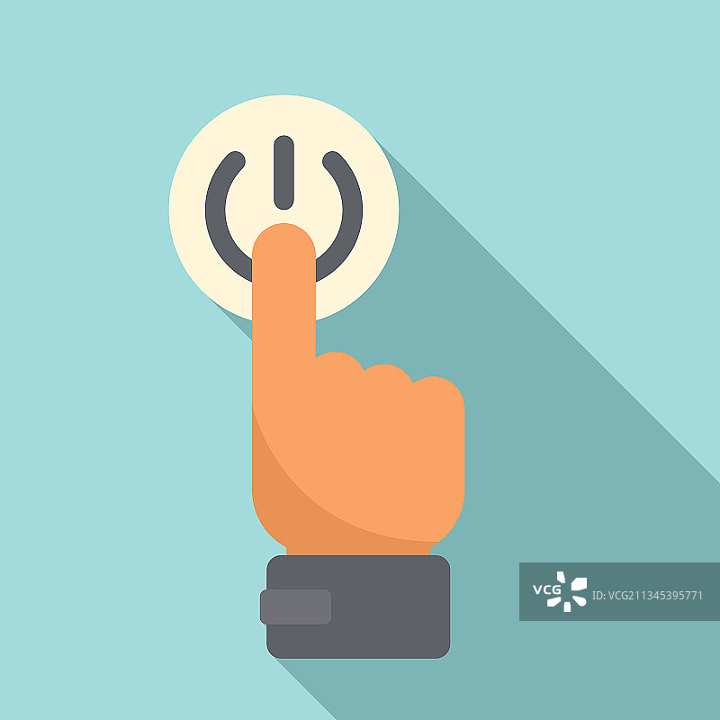 关闭按钮图标扁平光效电源图片素材