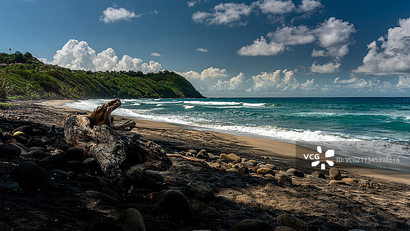 马提尼克沙滩风光图片素材