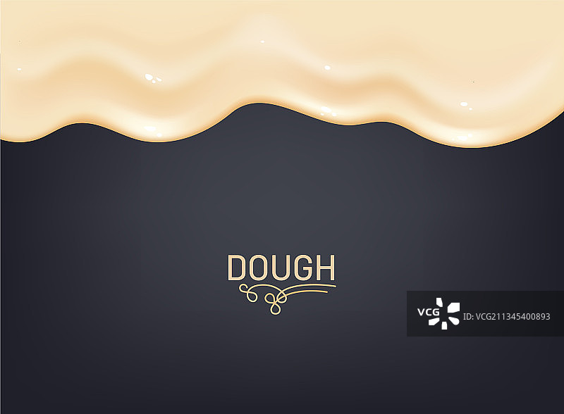 逼真揉面团边框设计概念图片素材
