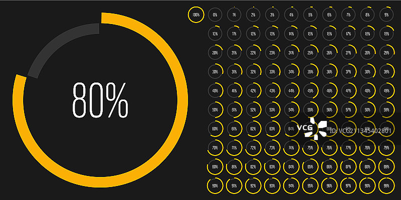 圆形百分比进度条图图片素材