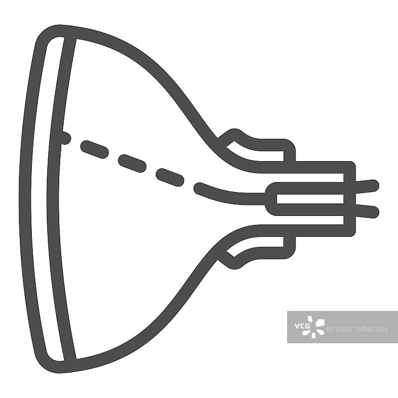 放映机线条图标，监视器和电视概念图片素材