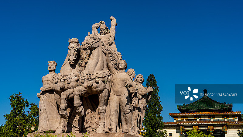 农展馆雕塑图片素材