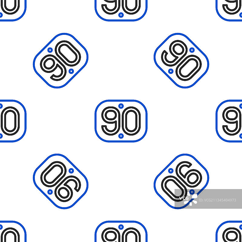 90年代复古图标无缝图案图片素材