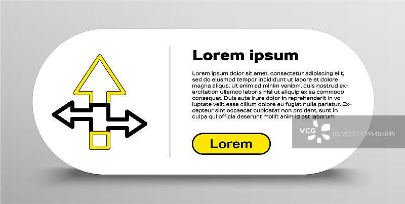 白色背景上的线条箭头图标图片素材